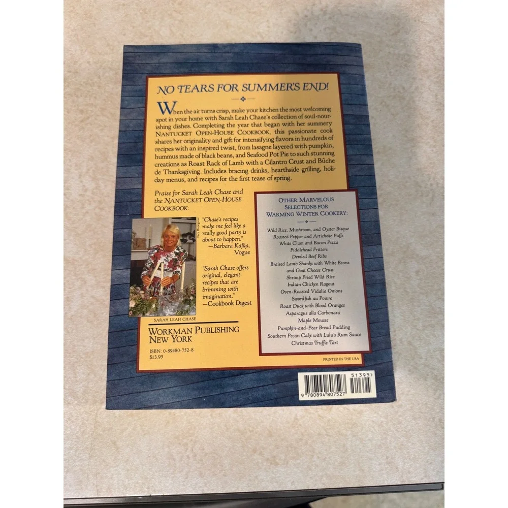 Cold-Weather Cooking Sarah Leah Chase 1990 Softcover Cookbook 300 Recipes